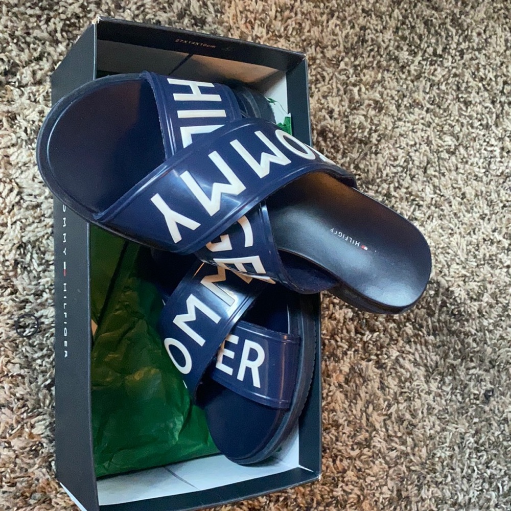 Tommy Hilfiger slides. Only worn once.